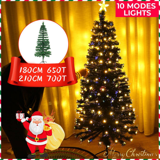 1.8M/2.1M 240Leds 10modes Light Christmas Tree Fairy Decoration Sweet Christmas Tress with Stand Party Decoration