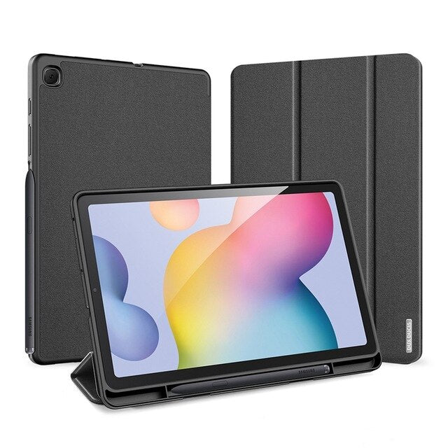 Tablet Case for Samsung Tab S6 Lite 10.4 Tablet PU Leather Flip Case Anti-Drop Tablet Stand Built-in Pen Slot