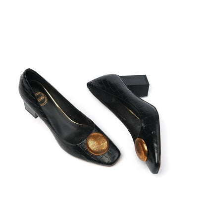 ALLBITEFO Metal decoration natural genuine leather Sheepskin insole women heels shoes fashion high heels women high heel shoes