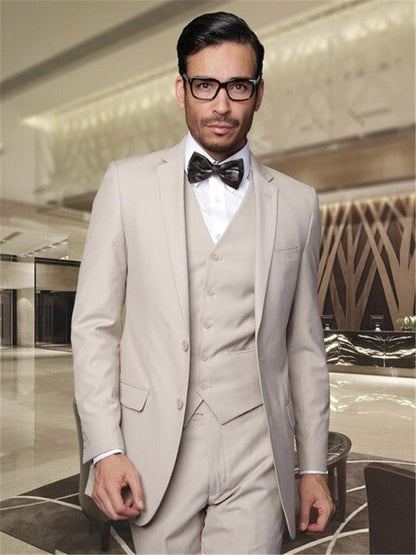Custom Slim Light Gray Black Dress Men Suit Wedding Hot Sale Groom Tuxedo erno Masculino Best Man Men's Suits 3-piece (Jacket+Pa