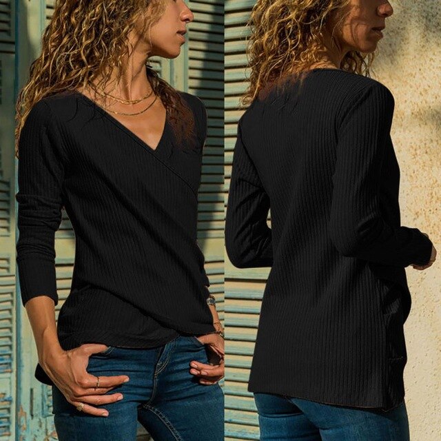 Womens Tshirts Casual New Arrival 2020 Spring New Women's T-shirt Undershirt Women's Long-sleeved T-shirt Women's Tops