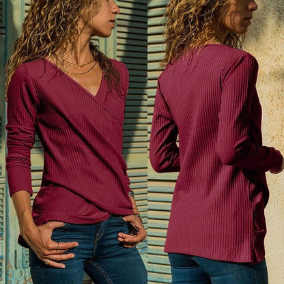 Womens Tshirts Casual New Arrival 2020 Spring New Women's T-shirt Undershirt Women's Long-sleeved T-shirt Women's Tops