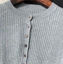 Women Sweater Pit Striped Knit Sweater Sweater Bottom Shirt Women's Fall Winter New
