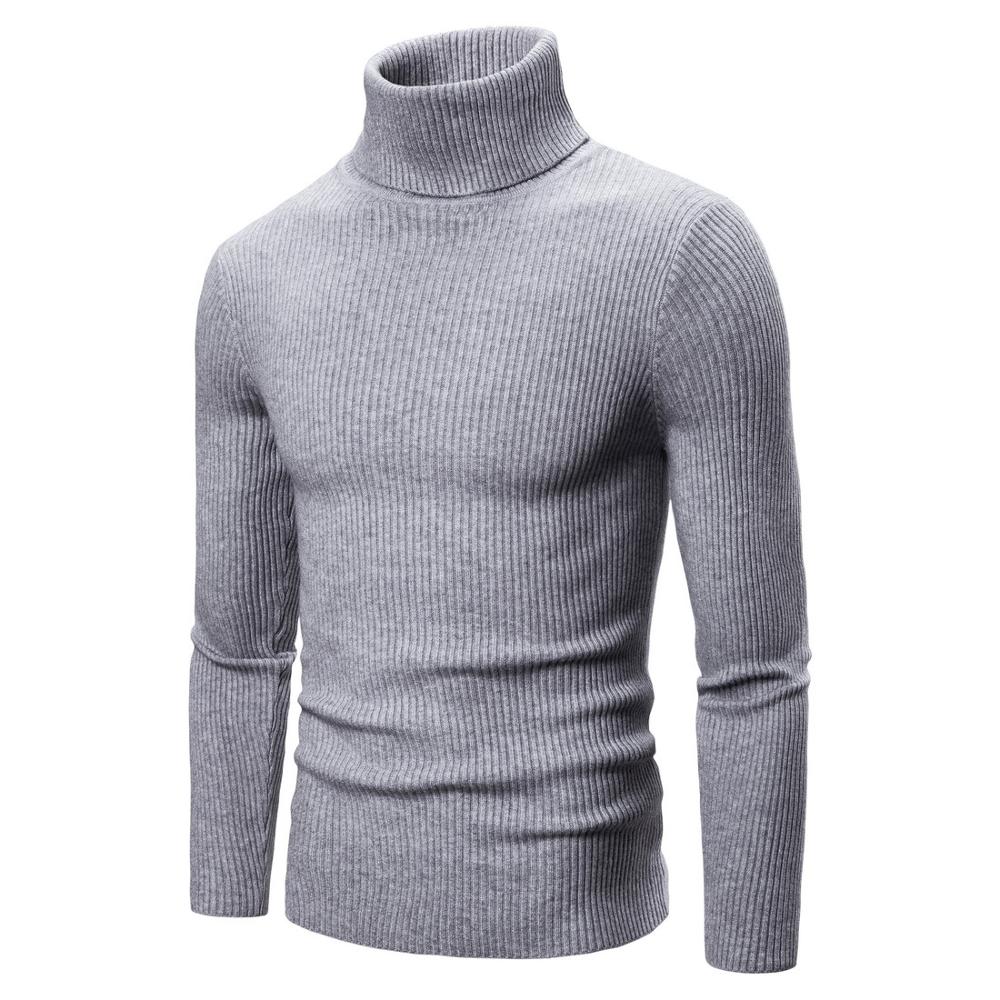 New Autumn Winter Men'S Sweater Solid Color Casual Sweater