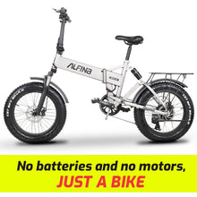 Charger l&#39;image dans la galerie, ALFINA New Electric Bicycle folding Snow Mountain Bike 20inch 4.0 Fat Tire Ebike Beach Bicicleta Eletrica  500W 40KM
