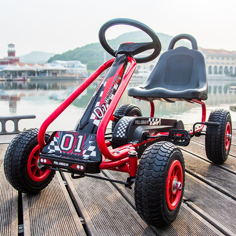Children's Go-Kart Four-Wheel Bicycle Men and Women Baby Children Can Sit Sports Racing Fitness Children's Toy Car Children bike