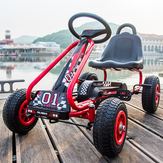 Children's Go-Kart Four-Wheel Bicycle Men and Women Baby Children Can Sit Sports Racing Fitness Children's Toy Car Children bike