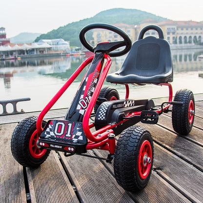 Children's Go-Kart Four-Wheel Bicycle Men and Women Baby Children Can Sit Sports Racing Fitness Children's Toy Car Children bike