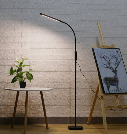 Ganeed LED Shelf Floor Lamp Wooden Decor Standing Lighting Bedside Night Soft Light for Bedroom Living Study Reading Room Home