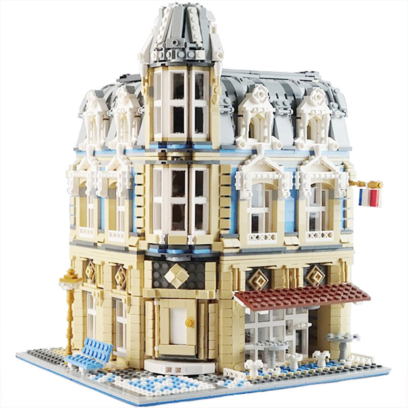 Architecture Building Blocks Creator Expert Technic City Street view kits European Houses Bricks Kids toys for children Gifts