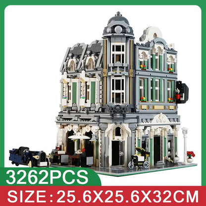 Architecture Building Blocks Creator Expert Technic City Street view kits European Houses Bricks Kids toys for children Gifts