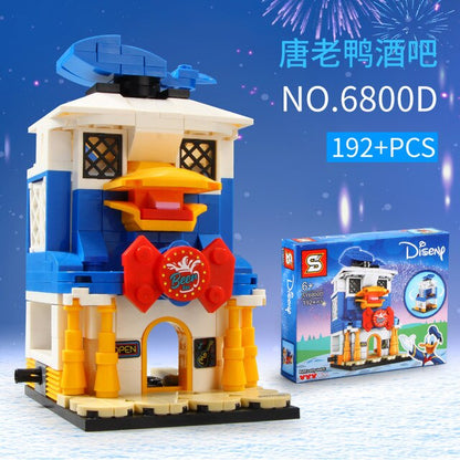 876 PCs Luxury Street View Building 4 Beach Appliance Shops Jewelry Shops Game Houses And Bars Compatible With LEGOinglys Bricks