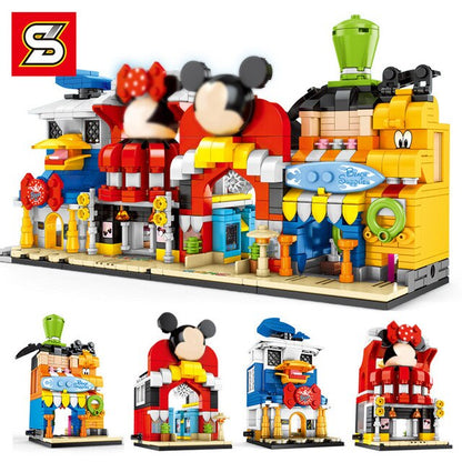 876 PCs Luxury Street View Building 4 Beach Appliance Shops Jewelry Shops Game Houses And Bars Compatible With LEGOinglys Bricks