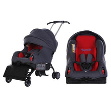 Cargar imagen en el visor de la galería, Sit on Stroll 5 In 1 Baby Car Seat Stroller Convertible Car Seat Foldable Multiple Stroller Travel Baby Stroller with Car Seat
