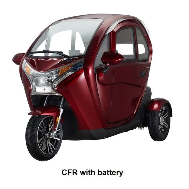 New design EEC Approval 1000w Power Adult 3 Wheel Electric Motorized Tricycle Passenger Car