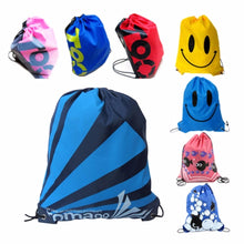 Load image into Gallery viewer, Double Layer Drawstring Gym Waterproof Backpacks Swimming Sports Beach Bag Travel Portable Fold Mini Shoulder Bags
