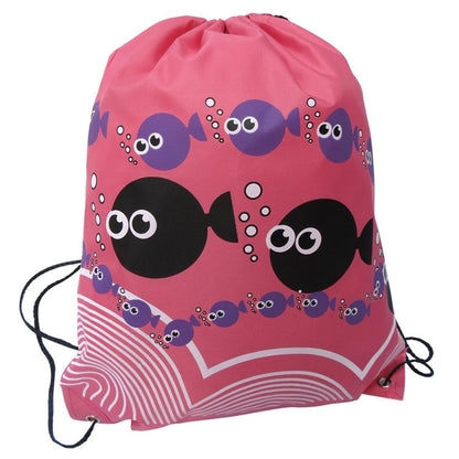 Double Layer Drawstring Gym Waterproof Backpacks Swimming Sports Beach Bag Travel Portable Fold Mini Shoulder Bags