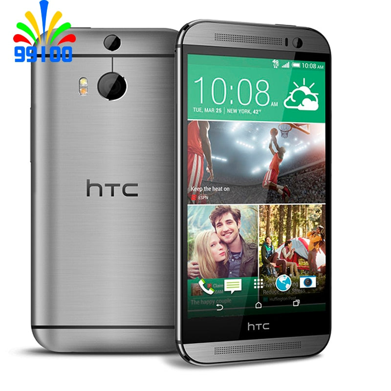 M8 Original Unlocked HTC ONE M8 Quad Core Mobile phone Android 4.4 2GB RAM 32GB ROM 3 Camera Free Shipping