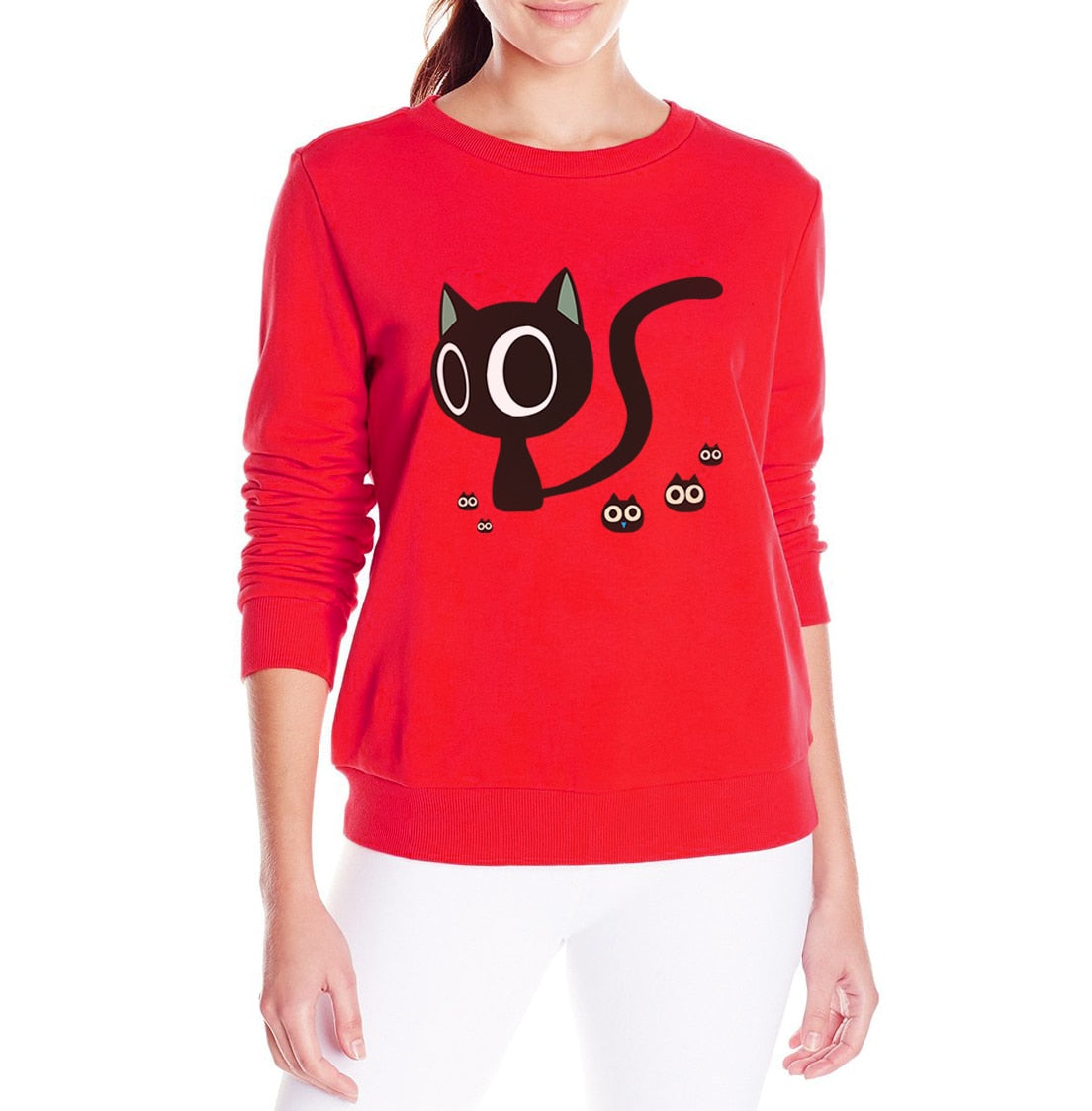 Streetwear Style Hipster Hoodies for ladies autumn winter fleece punk sweatshirts women round neck pullovers 2019 new tracksuits