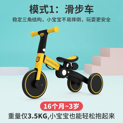Yonibaby 4 into 1 Baby Stroller Pedal Tricycle Two Wheel Balance Bike Trolley