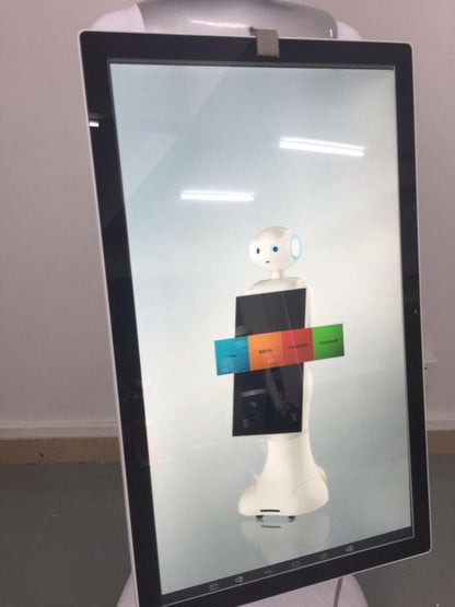 English Speech Robot Artificial Intelligence Education Robot Voice Used in School Museum Application. Automated Services