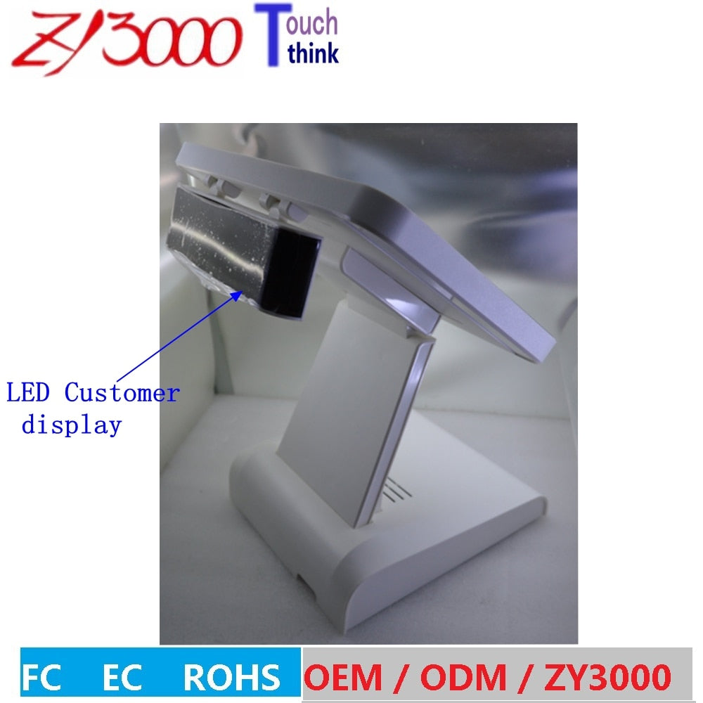 wholesale pos system 4 units/lot (I7) 12 inch 16:10 widescreen capacitive touch Screen all in one POS Terminal