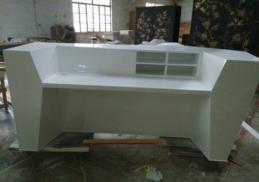 wood reception counter table design for reception area #2355